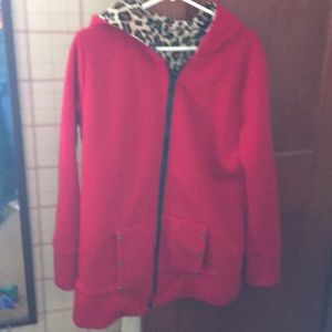 Never been worn sweat shirt. Soft leopard print.